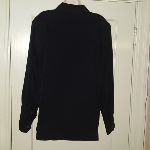 Bob Mackie Wearable Art Black Jacket/Shirt Sz XL - Picture 5 of 8